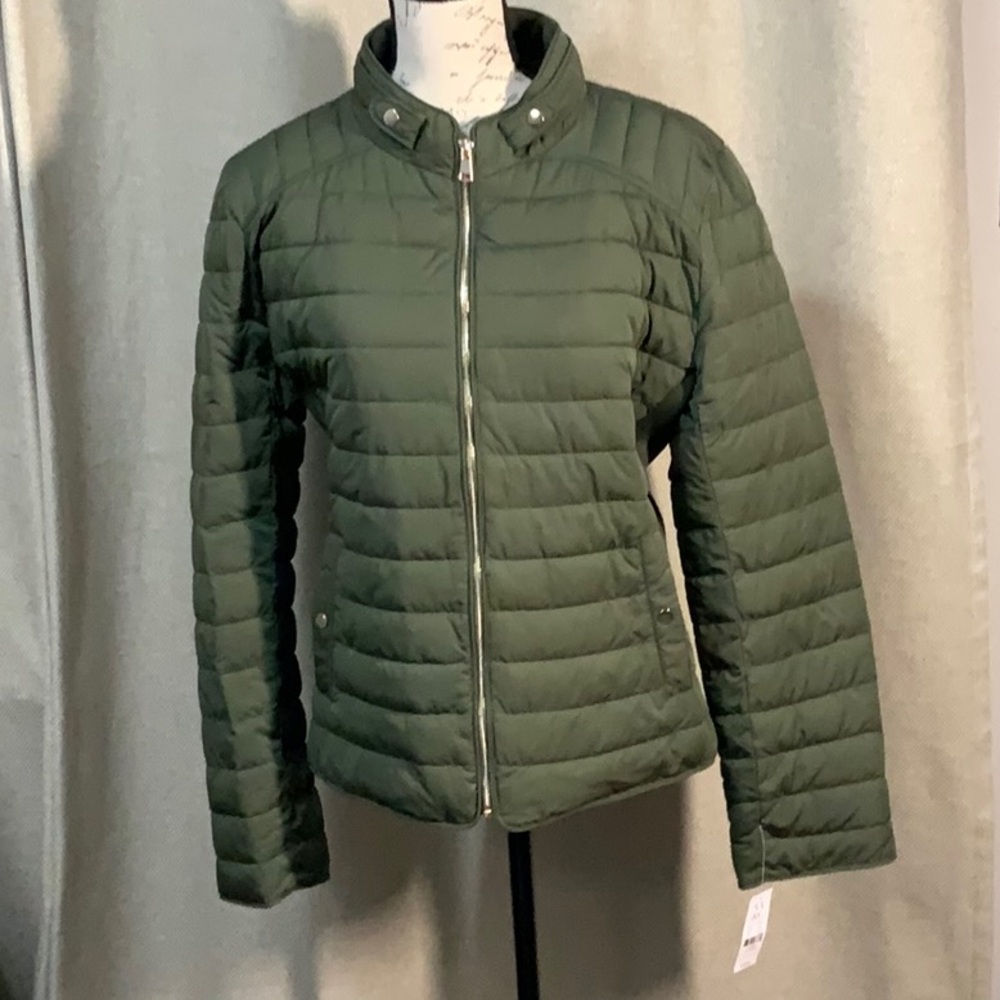 New Moto Puffer jacket olive green XL New York & Co